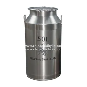 Chinagoldkirin Professional Factory Made 50L Seamless Stainless Steel Milk Bucket Can With Lid