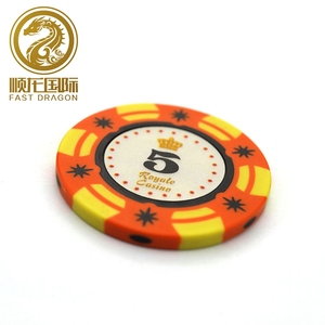 Fichas de póquer con <span class=keywords><strong>la</strong></span> etiqueta engomada moneda casino personalizadas poker chips - Product Image 1