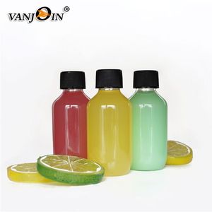 Mini 60Ml Rượu Chai Nhựa RƯỢU Shot Chai Với Nắp Màu Đen - Product Image 4