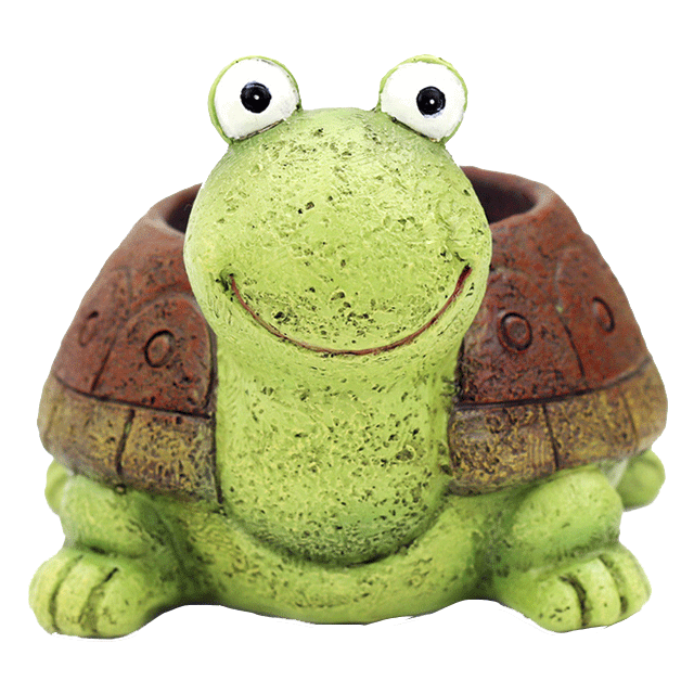 Roogo черепаха, оптовая продажа, ручная работа, милая черепаха, цветочный горшок, смола, суккулент, садовый горшок