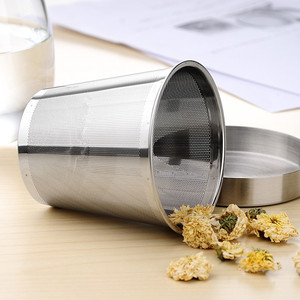 Manuelles Blasen Starke doppelwandige Glas wasser flasche Gesunder Tee-Aufguss Becher Becher Reise becher mit Edelstahls ieb - Product Image 5