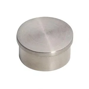 Personalizzata In acciaio inox tubo Tondo corrimano end cap per 38.1mm, 42.4mm, 50.8mm