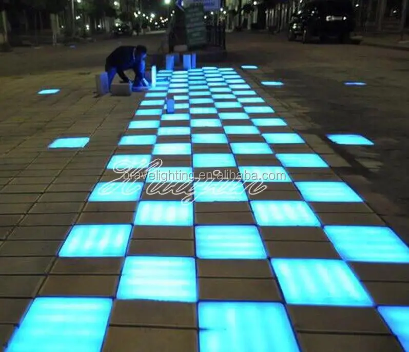 Интерактивная сенсорная плитка со светодиодными лампами дизайн водонепроницаемый RGB Открытый светящийся светодиодный уличный Кирпичный Свет