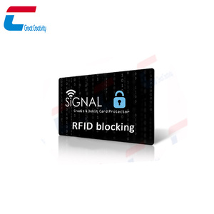 Benutzer definierter E-Shield-Karten halters chutz, Rfid-Kreditkarten blocker, Anti-Skimming-Signal blockierung Rfid-Sperr karte - Product Image 1