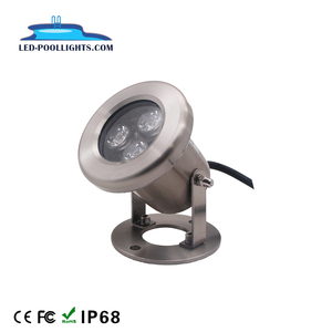 IP68 étanche 3W 9W 304SS a mené la lumière sous-marine 12V 24V sous la lampe de tache d'eau - Product Image 1