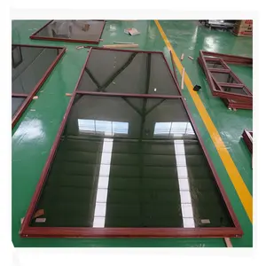 1.4mm thickness big tempered glass aluminium fixed panel window