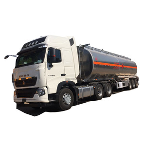 Semirimorchio di Alta Qualità a 3 Assi HOWO, Rimorchio Cisterna in Alluminio con Capacità di 45 M3, Autocisterna per Carburante in Vendita - Product Image 1