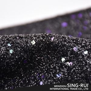 स्पार्कली चमकदार चमकदार सिंथेटिक विनाइल pl ग्लेटर कपड़े जूते बैग के लिए चंकी fax चमड़े - Product Image 2