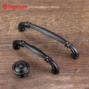 Tủ bếp cửa xử lý đồ nội thất cửa kéo xử lý tuyệt đẹp hơn Phong cách hợp kim kẽm đồng nhỏ kim loại hiện đại phần cứng nhỏ - Product Image 2