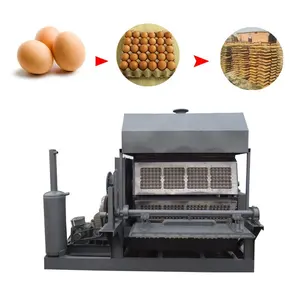 Full automatic waste cardboard pulping machine egg tray making production line crate drying system