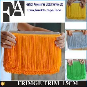 RSP024 кружевная отделка с бахромой/макраме/кружево с бахромой для одежды/ковра желтая бахрома декоративная мягкая отделка с бахромой конкурентоспособная 100 м - Product Image 6