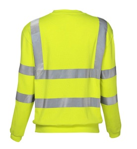<span class=keywords><strong>Felpa</strong></span> Ignifuga Gialla HV in Modacrilico/Cotone/Antistatica con Protezione da Arco Elettrico e Riflettente EN11611 EN11612 EN20471 - Product Image 3