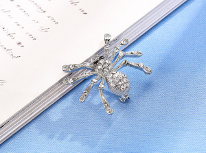 MST HR1053 bardian aleación rhinestone animal broche de araña - Product Image 5