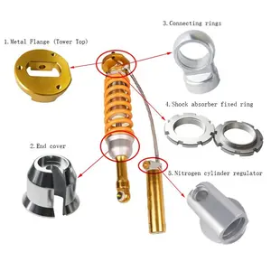 Fine Quality Custom Aluminum Motorcycle Shock Absorbers For Automatic Parts