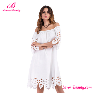 All'<span class=keywords><strong>ingrosso</strong></span> di modo blu scuro e <span class=keywords><strong>bianco</strong></span> allentato comodo vestito casuale - Product Image 3