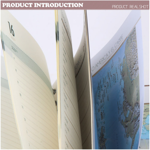 Fanc kinh doanh máy tính xách tay PU da bìa cứng với kim loại chặt xoắn ốc ràng buộc và ban nhạc đàn hồi chương trình nghị sự kế hoạch thiết kế - Product Image 5