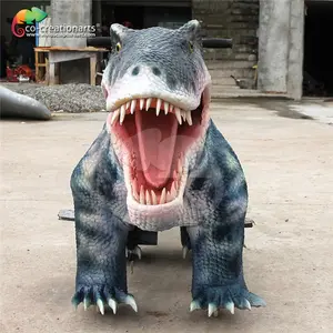 Shopping Mall Handmade Attractive Robotic Dinosaur Rides Animatronic Dinosaur Rides