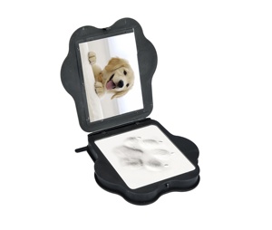 Cadre photo souvenir en <span class=keywords><strong>argile</strong></span> pour empreintes de pattes de <span class=keywords><strong>chien</strong></span>, chat ou animal de compagnie - Product Image 1