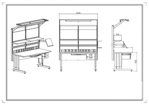 Tavolo da Lavoro <span class=keywords><strong>ESD</strong></span> Banco da Lavoro Resistente Tavolo da Laboratorio e Sedie per SMT EMS - Product Image 6