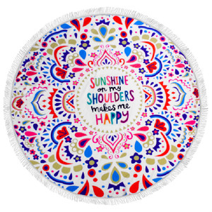 150 cm Fleur Lourd Poids Hibiscus Ronde Cercle Serviettes De <span class=keywords><strong>Plage</strong></span> - Product Image 4