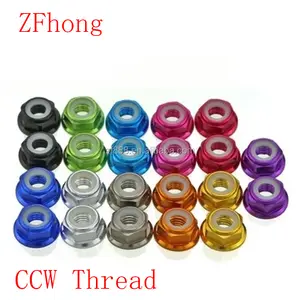 m4 m5 m6 Flange left thread Aluminum Nylon Lock Nut