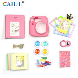 Marcos de Álbum de Fotos Personalizados, Clavijas Decorativas, Accesorios Coloridos para <span class=keywords><strong>Cámara</strong></span> <span class=keywords><strong>Instantánea</strong></span>, Kit 7 en 1, Silicona para <span class=keywords><strong>Fujifilm</strong></span> <span class=keywords><strong>Instax</strong></span> <span class=keywords><strong>Mini</strong></span> 8/<span class=keywords><strong>Mini</strong></span> <span class=keywords><strong>9</strong></span> - Product Image 1