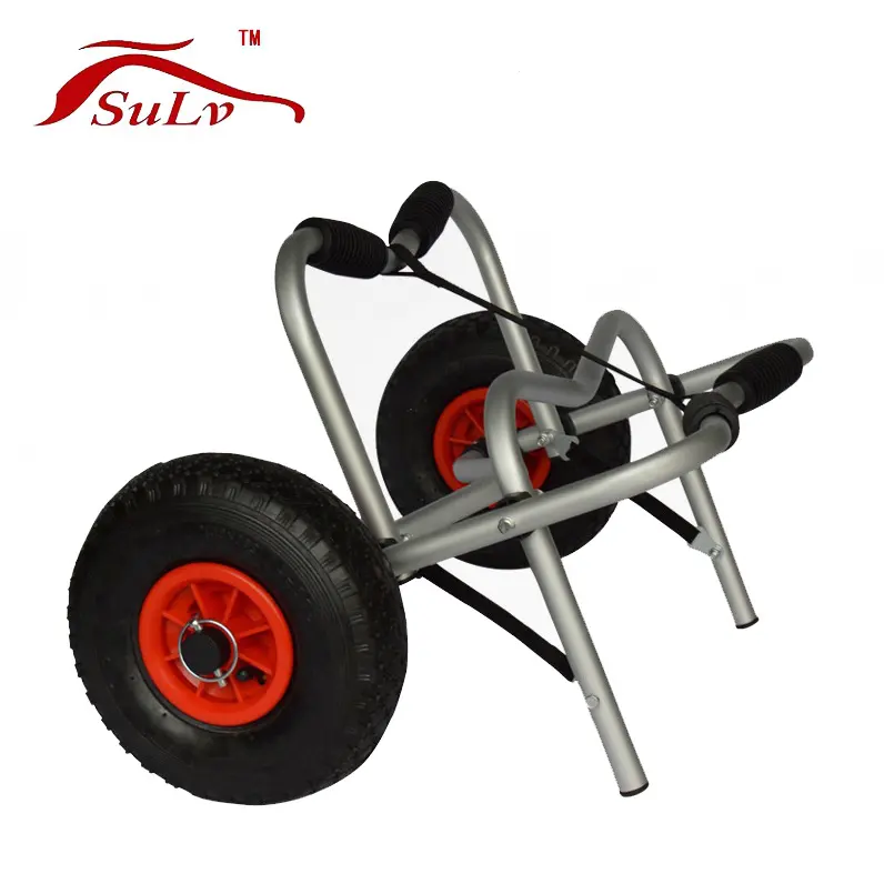Chariot de Kayak pour hommes, chariot à trois roues sans air avec pneus plats