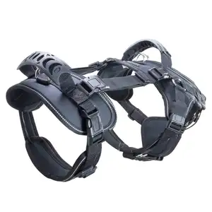 調整可能な機能的なフルボディリフティングベストヘビーデューティーフロントリフトとバックプル接続ドッグハーネス - Product Image 1