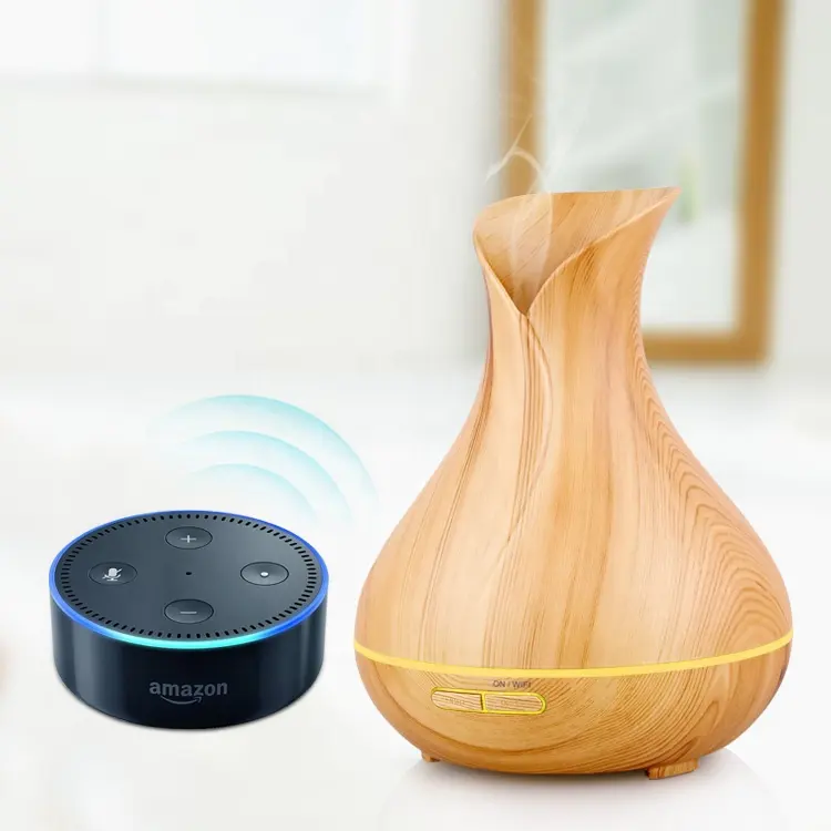 Come usare il nuovo diffusore elettrico dell'aroma di WiFi astuto di colore di legno Tuya per PST-1522YN domestico