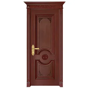 China leverancier luxe hout belangrijkste deur modellen deur hout eenvoudige ontwerp houten deur