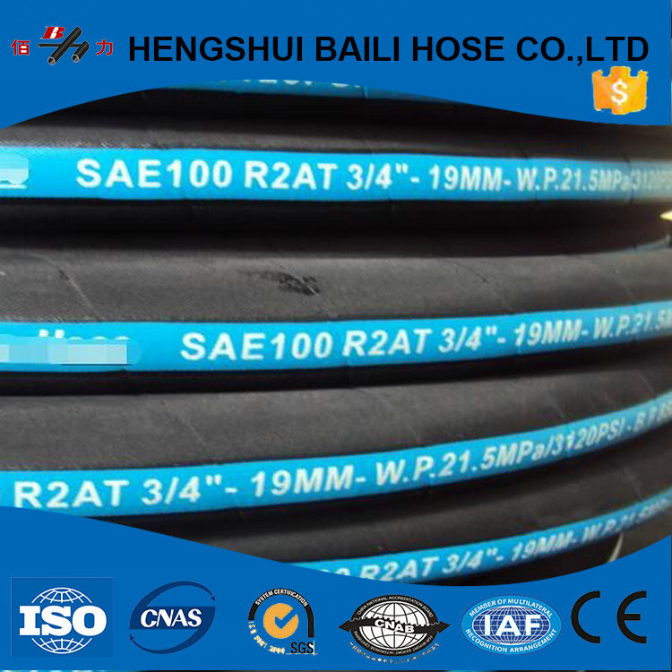 SAE 100 R2 À Fil D'huile Tresse Livraison Tuyau En Caoutchouc tuyaux industriels fabricant