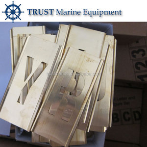 Code IMPA 613145, Jeu de lettres et de chiffres en laiton A-Z 38MM 26 pièces - Product Image 1