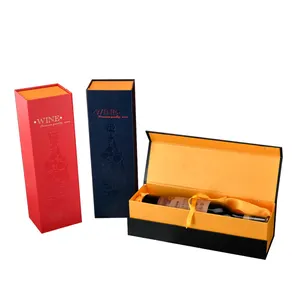 supplier custom logo high quality paper wine gift box