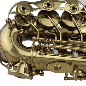 Saxofón <span class=keywords><strong>Soprano</strong></span> dorado champán <span class=keywords><strong>curvo</strong></span>, diseño músico alemán de alta calidad - Product Image 3