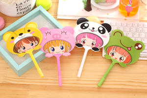 Sveglio e Bello di Figura del Ventilatore di Promozione logo personalizzato Novità pubblicità ventilatore di plastica della <span class=keywords><strong>penna</strong></span> per i bambini dare via - Product Image 5