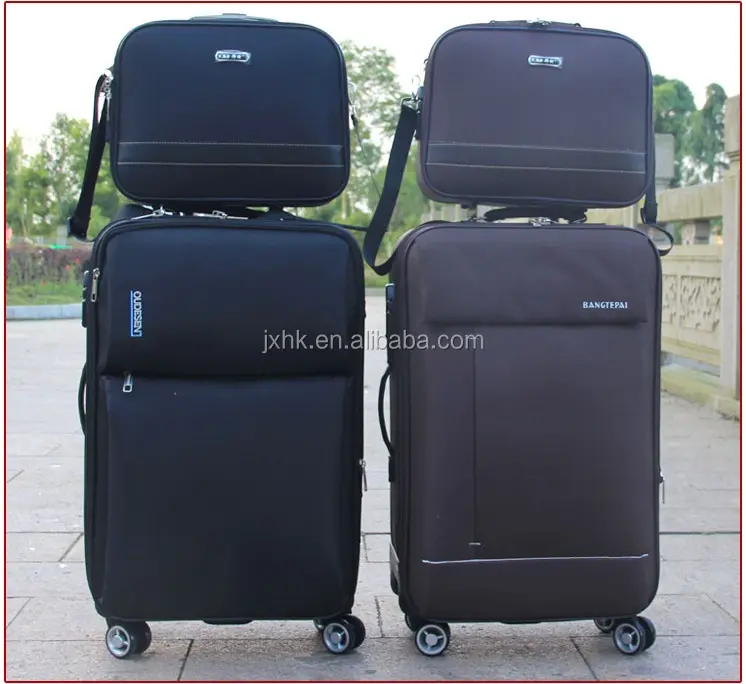 hot sales waterproof oxford luggage travel bag trolley case with small hand bag