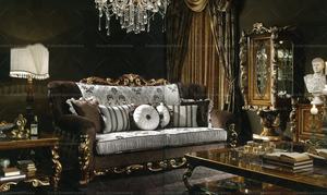 <span class=keywords><strong>Divano</strong></span> in Legno dal Design Antico e Regale per Salotto di Villa, Set di Divani per Sala da Pranzo - Product Image 6