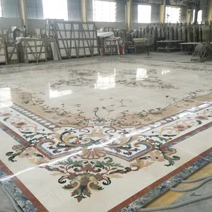 China Supplier Hotel Decoration Water Jet Medallion Waterjet Ground