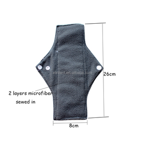 Elinfant doux et forte absorption réutilisable bambou charbon <span class=keywords><strong>de</strong></span> bois mama menstruel pad étanche à l'épreuve des femmes serviett - Product Image 2