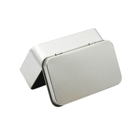 Boîte en étain rectangulaire vide pour bandeau oem, cadeau de marque, personnalisé, en métal uni, 5 pièces, vente en gros