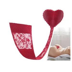 Braga Sexy suave sin costuras con forma de corazón para mujer, ropa interior, Tanga, lencería sin tirantes