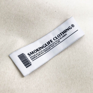 Abbigliamento personalizzato eco-friendly tessuto tessuto In poliestere etichette personalizzate con Logo cucito-In tessuto etichette appese ricamate - Product Image 4