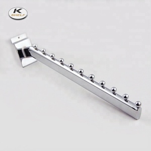 Tùy chỉnh hiển thị phụ kiện hình chữ nhật Ống nghiêng kim loại faceout móc áo cho cửa hàng quần áo - Product Image 3