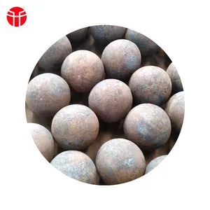 Bolas de acero de molienda forjado, alta calidad, 50-80mm, alta dureza, para minería