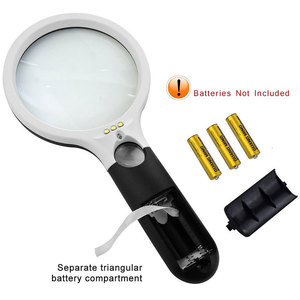 Grote <span class=keywords><strong>4</strong></span> <span class=keywords><strong>Led</strong></span> <span class=keywords><strong>Handheld</strong></span> Vergrootglas Met Licht, 4X 30X Lens Draagbare Verlichte Vergrootglas Voor Reading, Macula Degeneratie - Product Image 4
