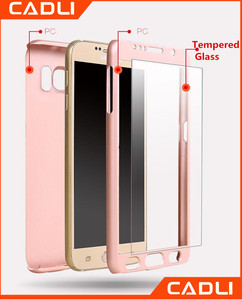 Samsung <span class=keywords><strong>galaxy</strong></span> s7 edge fundas <span class=keywords><strong>360</strong></span> protección protectora ultrafina ultradelgado con gratis vidro templado - Product Image 1