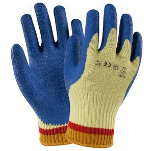 Smaller Order Quantity aramid fibre Gloves Coated Latex Palm Cut Resistant Gloves cut 3