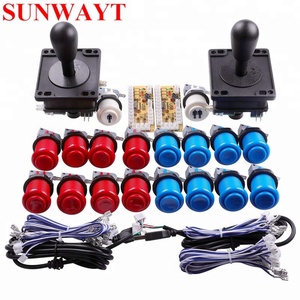 Bộ Cần Điều Khiển <span class=keywords><strong>Arcade</strong></span> Tự Làm Dành Cho Mame Zero Delay Bộ Mã Hóa USB Cần Điều Khiển Nút Ấn Kiểu Mỹ Với Microswitch - Product Image 1