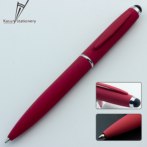 Mềm cảm ứng tốt bằng văn bản biểu tượng tùy chỉnh kim loại bút bi lăn bút với Stylus Màn hình cảm ứng cho điện thoại máy tính xách tay - Product Image 2