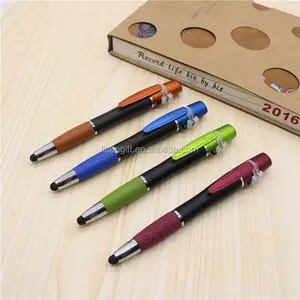 Low MOQ muti function ball pen with led laser pointer stylus for teacher